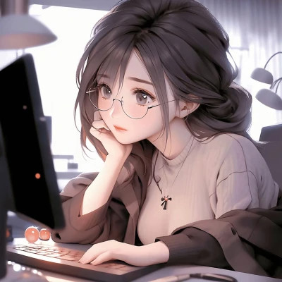 ins惹人爱的女生动漫头像图片88张