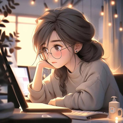 ins惹人爱的女生动漫头像图片88张