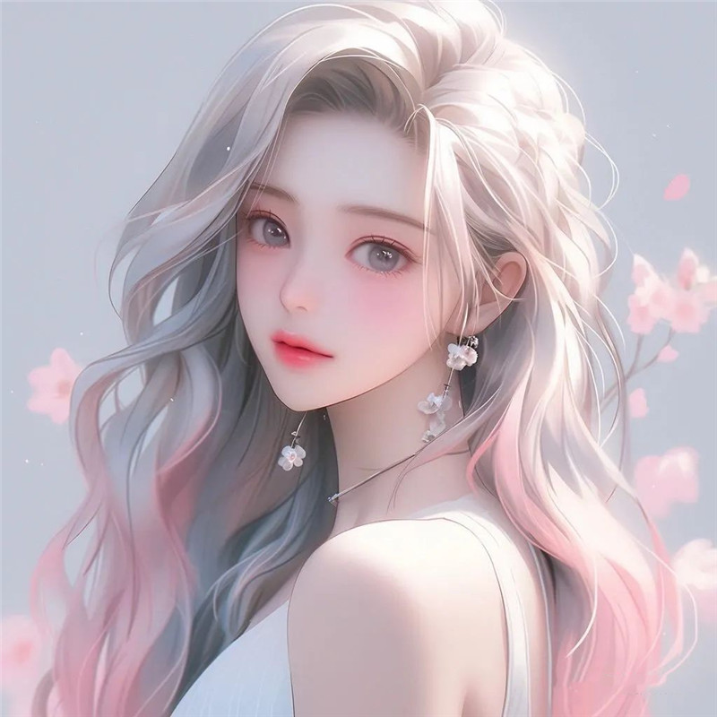 超精致唯美手绘女生头像图片