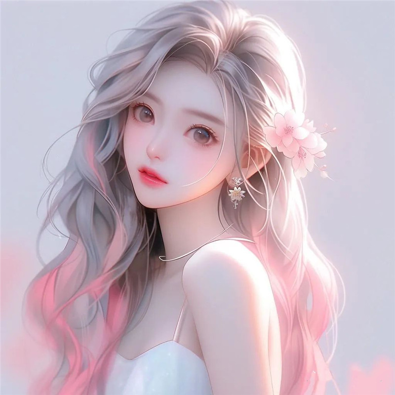 超精致唯美手绘女生头像图片