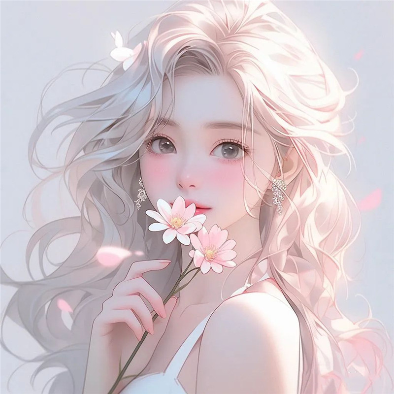 超精致唯美手绘女生头像图片