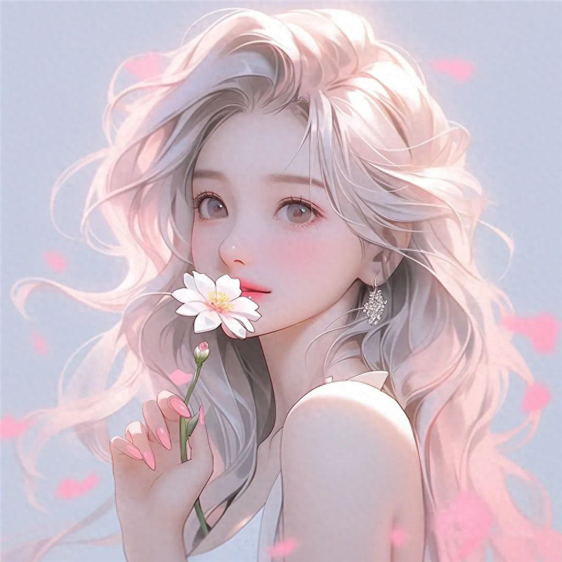超精致唯美手绘女生头像图片
