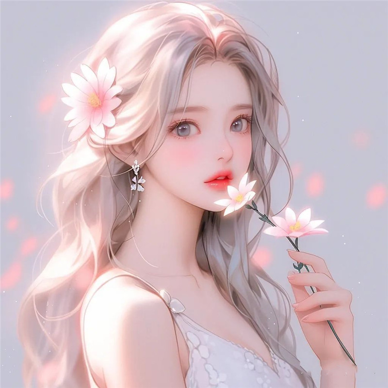 超精致唯美手绘女生头像图片