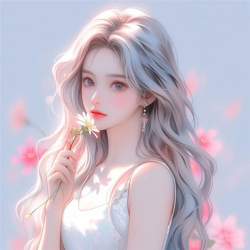 超精致唯美手绘女生头像图片