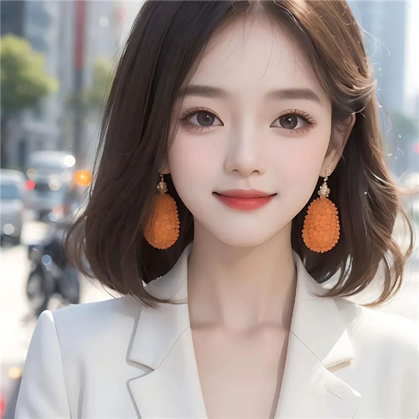 优雅知性的白色系美女头像图片