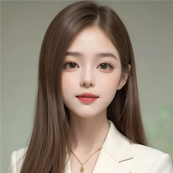 优雅知性的白色系美女头像图片
