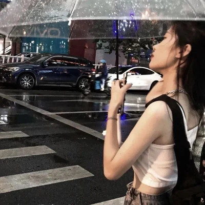 超美的不露脸头像图片