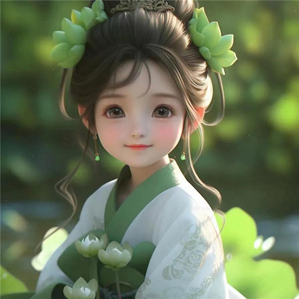 笑口常开治愈系小女孩头像图片