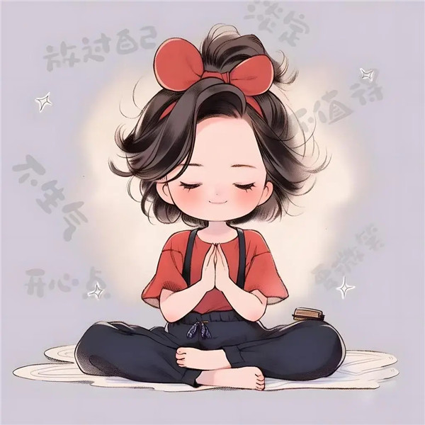 温柔治愈动漫女生头像图片