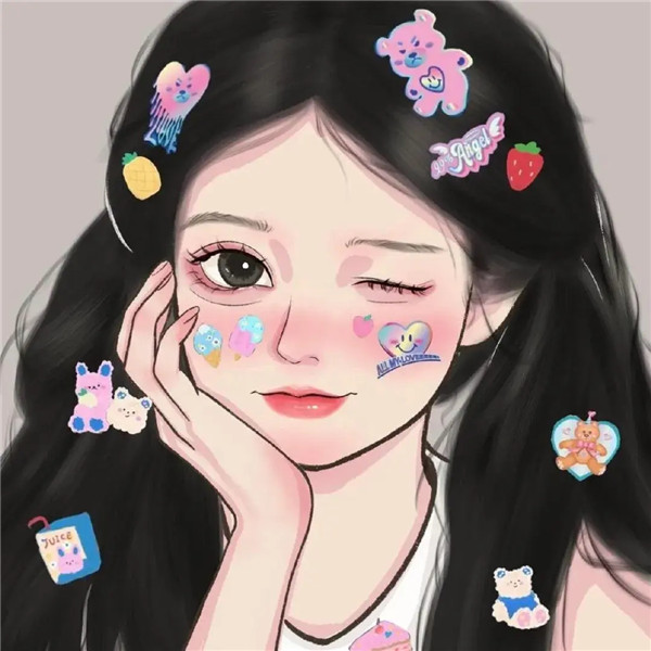 温柔治愈动漫女生头像图片