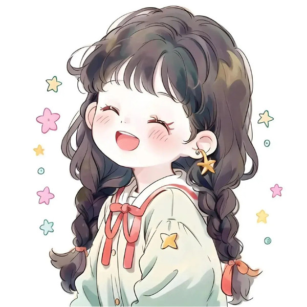 温柔治愈动漫女生头像图片