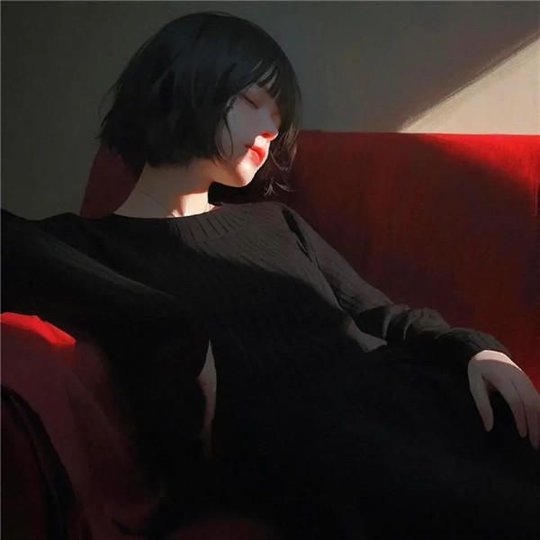 温柔治愈动漫女生头像图片