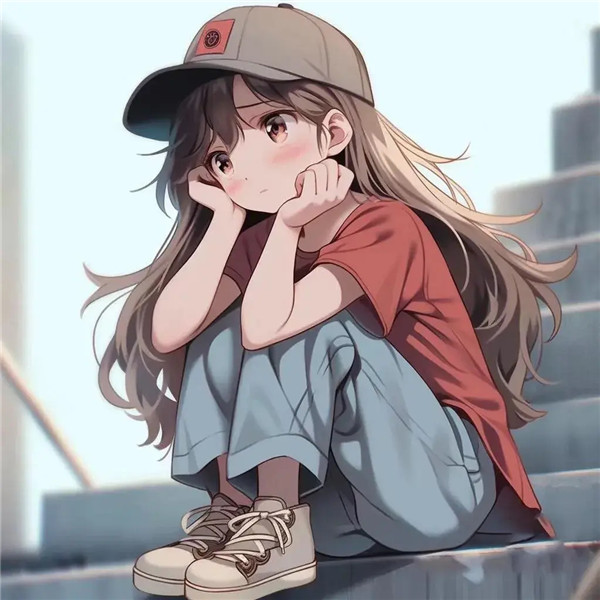 温柔治愈动漫女生头像图片