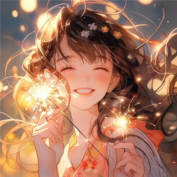 温柔治愈动漫女生头像图片