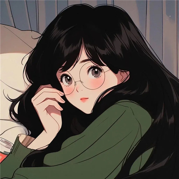 简单温柔女生动漫头像图片