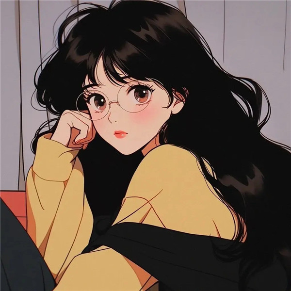 简单温柔女生动漫头像图片