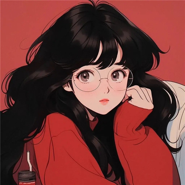 简单温柔女生动漫头像图片