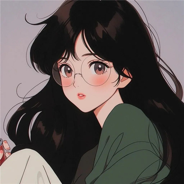 简单温柔女生动漫头像图片