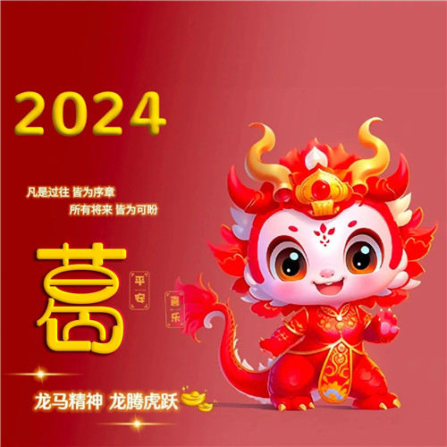 2025年新年龙年专属姓氏微信头像图片