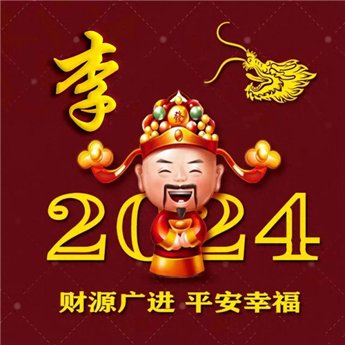 2025新年专属姓氏招财好运微信头像图片
