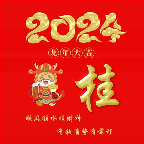 2025年龙年大吉好运喜庆专属姓氏微信头像