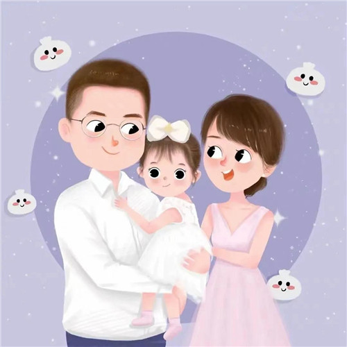 一家三口卡通头像