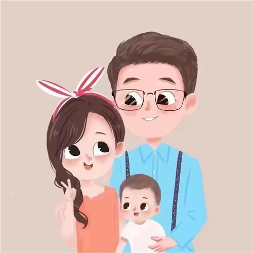 一家三口卡通头像