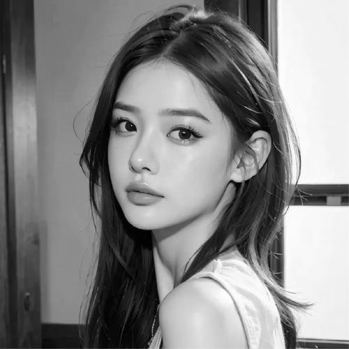 成熟性感的美女黑白照片头像高清