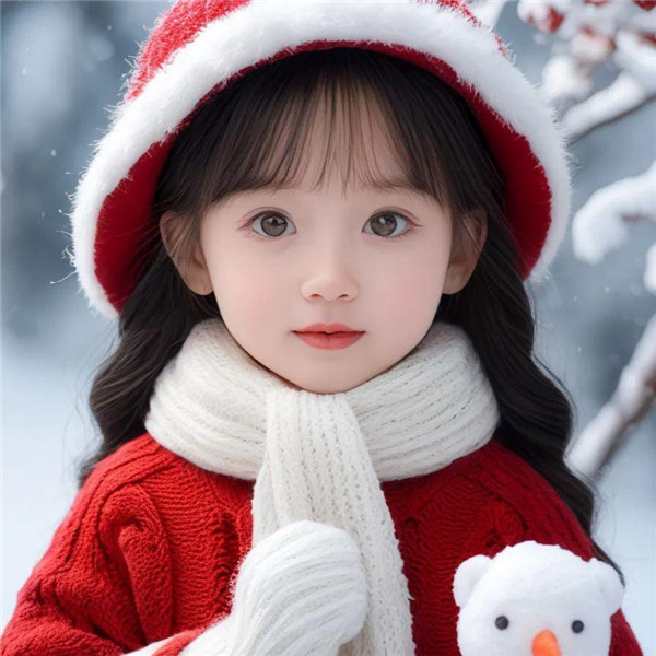 可爱喜庆治愈小女孩头像图片