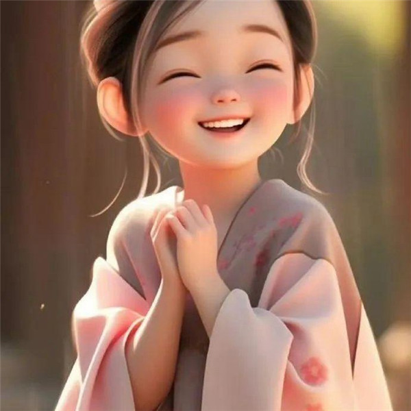 可爱喜庆治愈小女孩头像图片
