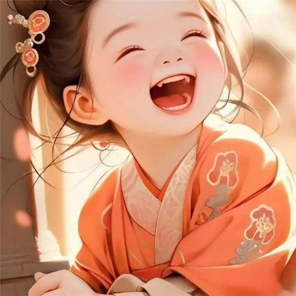 可爱喜庆治愈小女孩头像图片