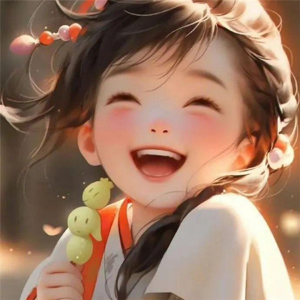 可爱喜庆治愈小女孩头像图片
