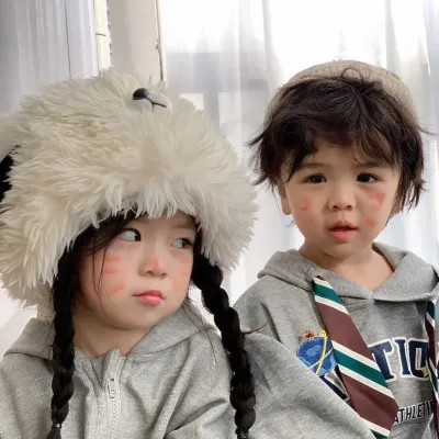 温馨可爱小萌娃情侣头像图片
