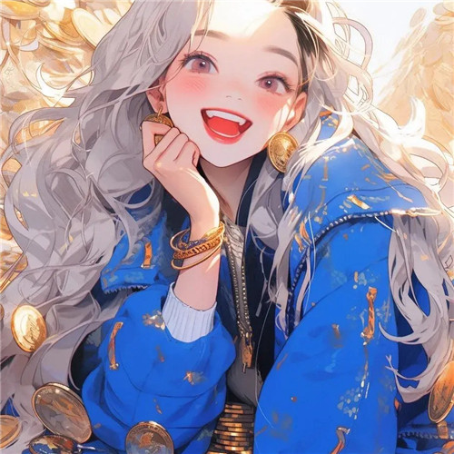 女生转运发财头像