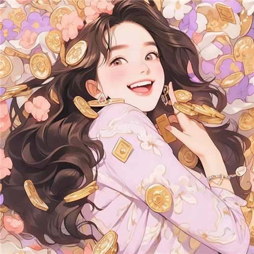 女生转运发财头像