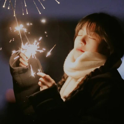真人女生跨年微信头像