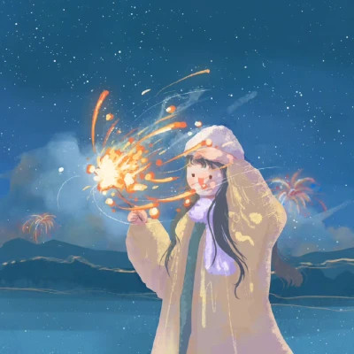 情侣新年头像