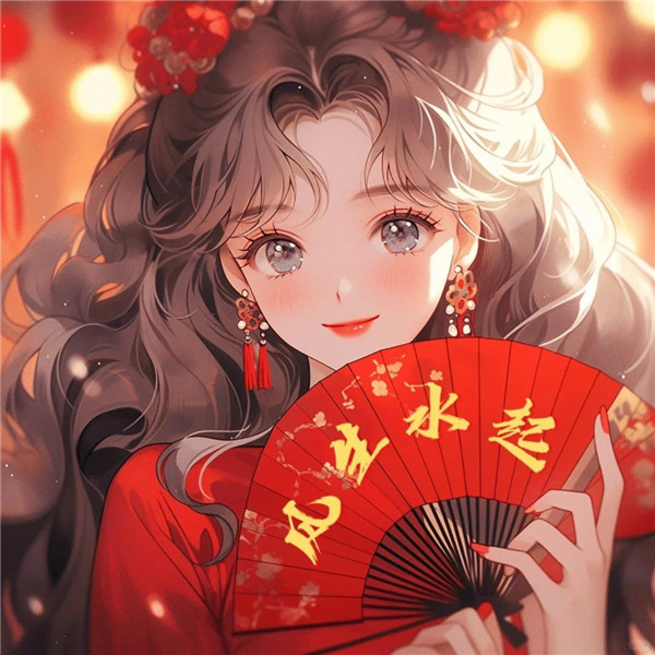 公主新年喜庆好运头像图片