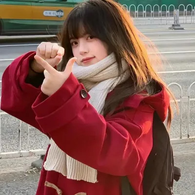 女生必备红色系列氛围感头像
