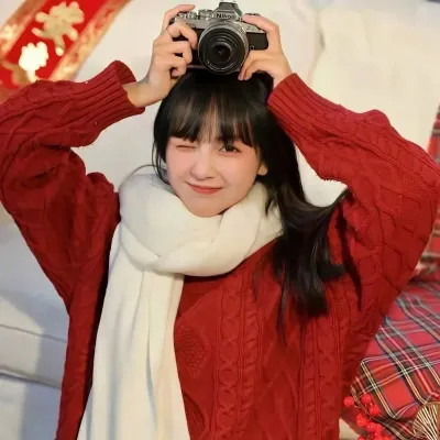 女生必备红色系列氛围感头像