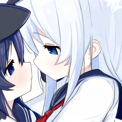 二次元女女CP头像