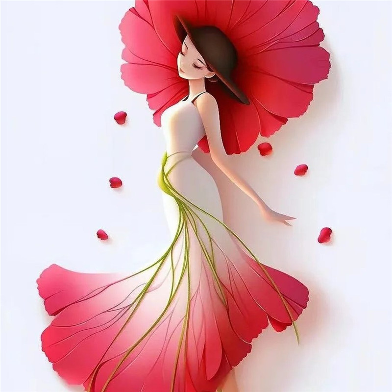 女人如花唯美创意头像图片