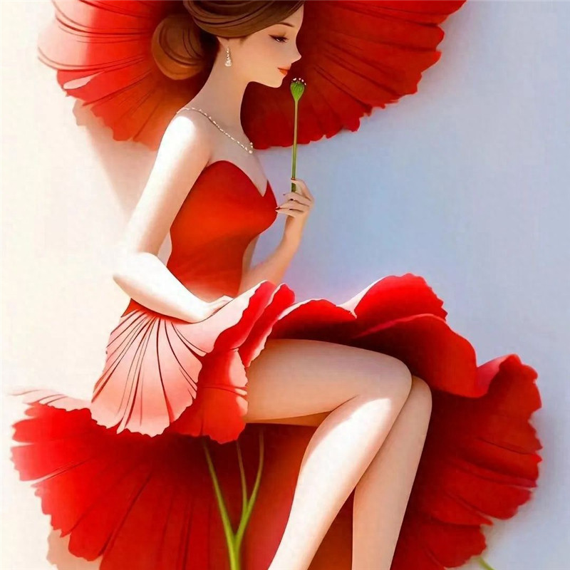女人如花唯美创意头像图片