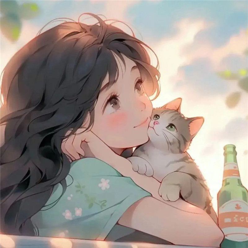 乐观积极治愈系女生头像图片