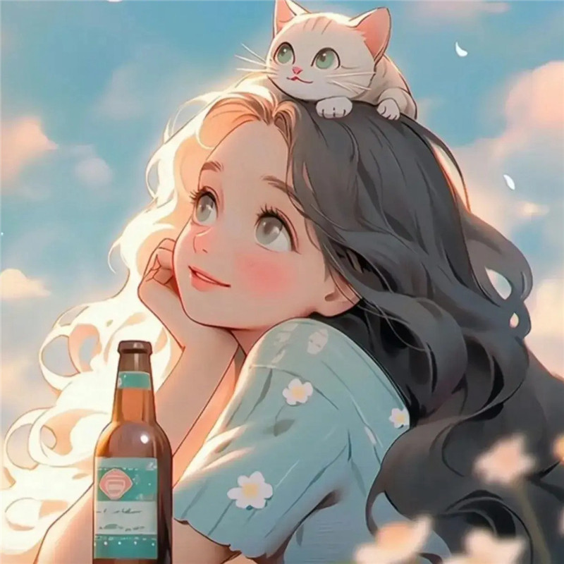 乐观积极治愈系女生头像图片