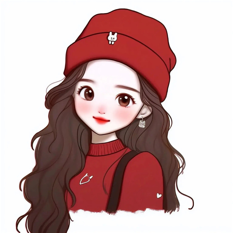 可爱简约女生卡通头像图片