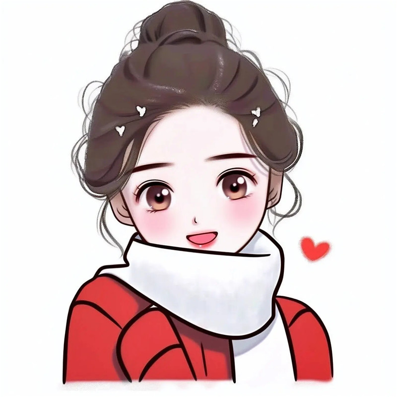 可爱简约女生卡通头像图片