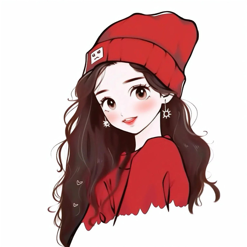 可爱简约女生卡通头像图片