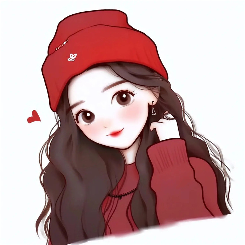 可爱简约女生卡通头像图片