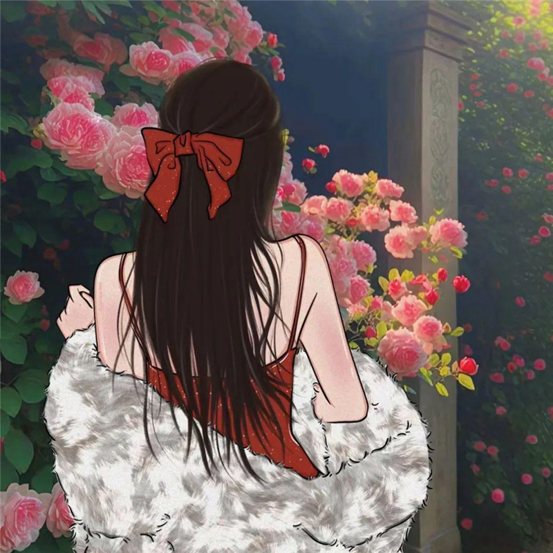 喜庆龙年一男一女情侣头像
